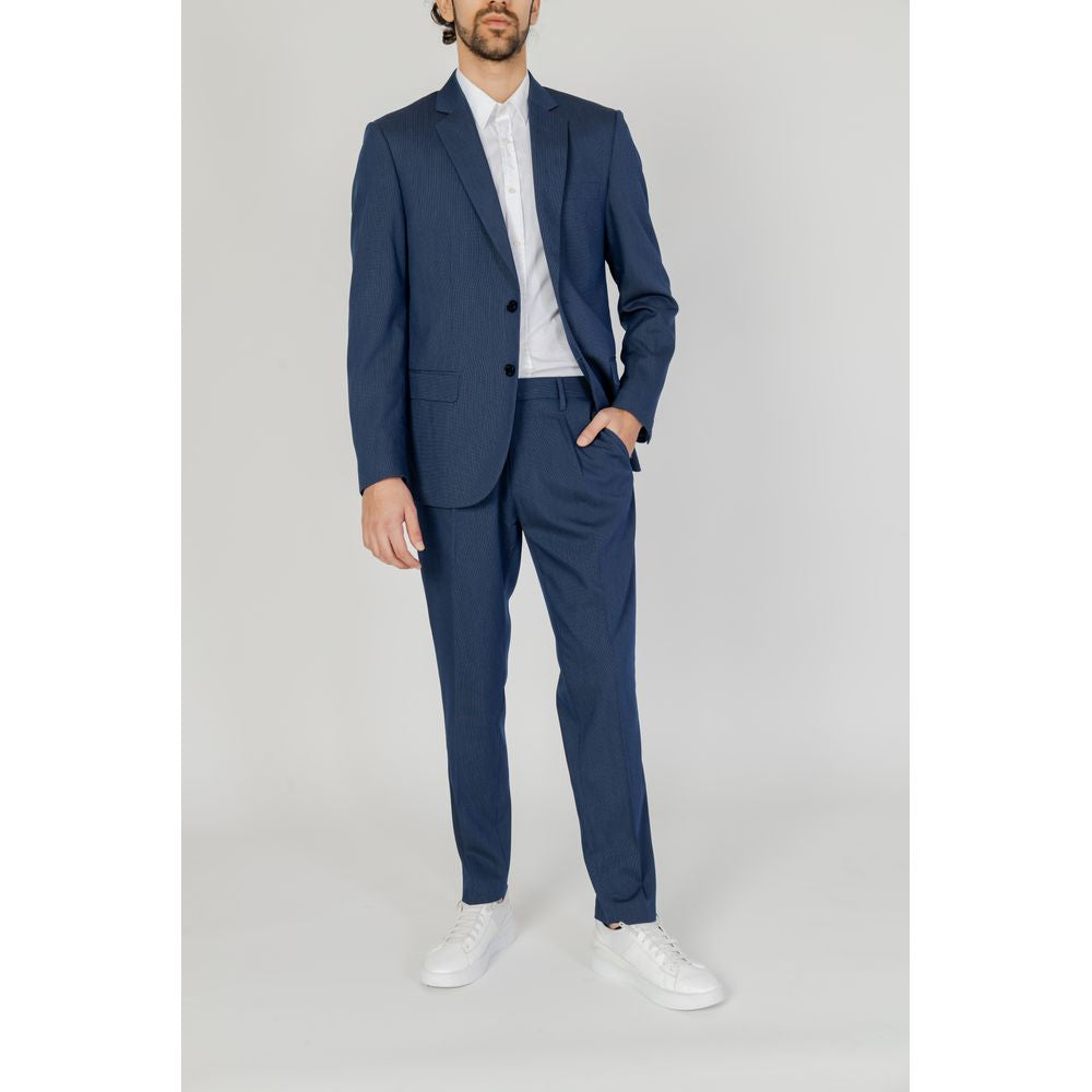 Antony Morato Blue Wool Suit of Distinctive Modern Elegance
