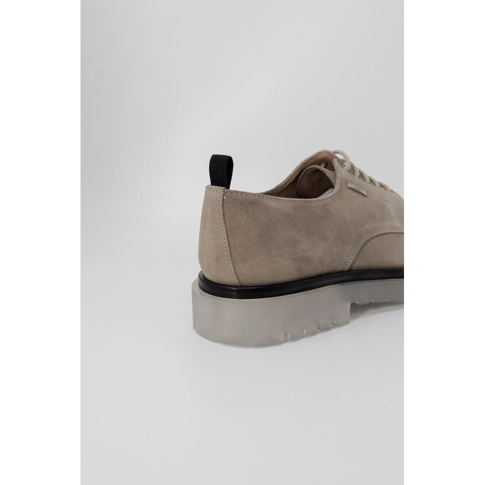 Antony Morato Beige Leather Casual Footwear Elegance
