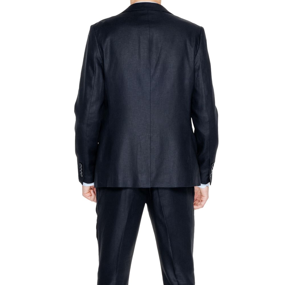Antony Morato Black Linen Suit for Effortless Elegance