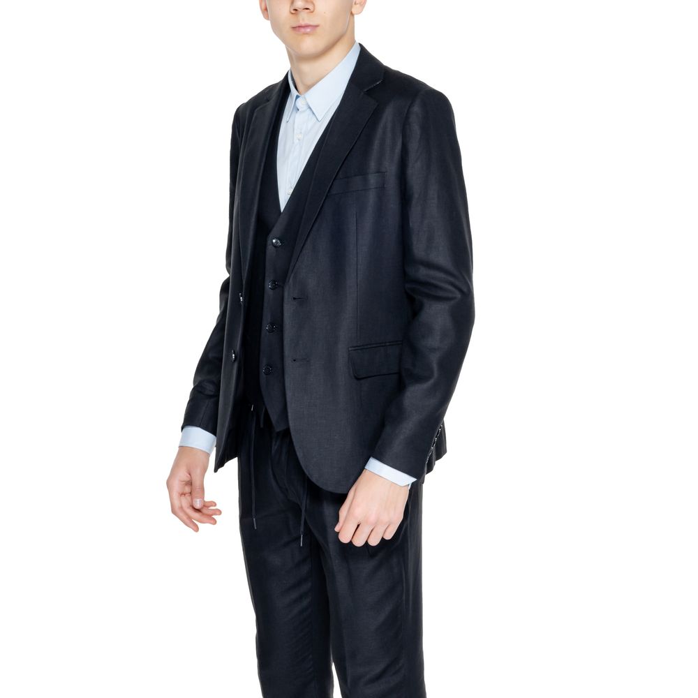 Antony Morato Black Linen Suit for Effortless Elegance