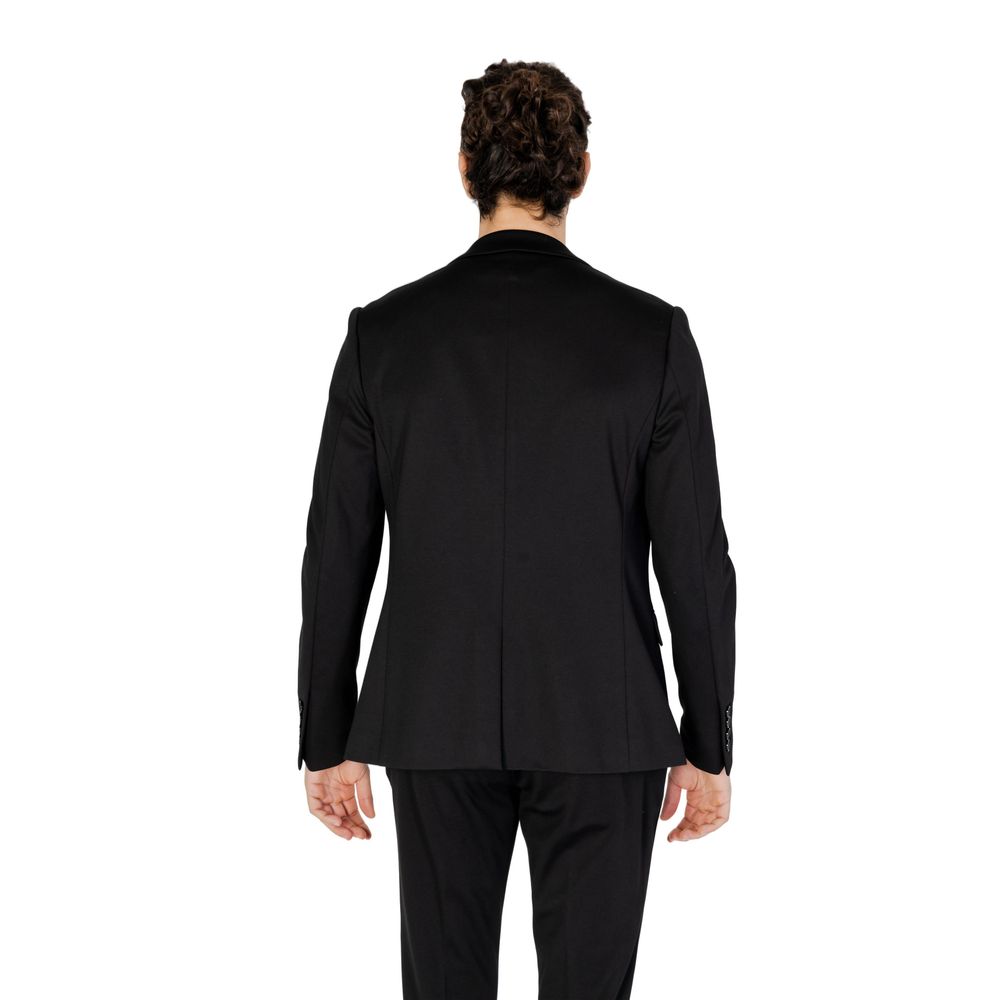Antony Morato Black Wool Suit for Modern Sophistication