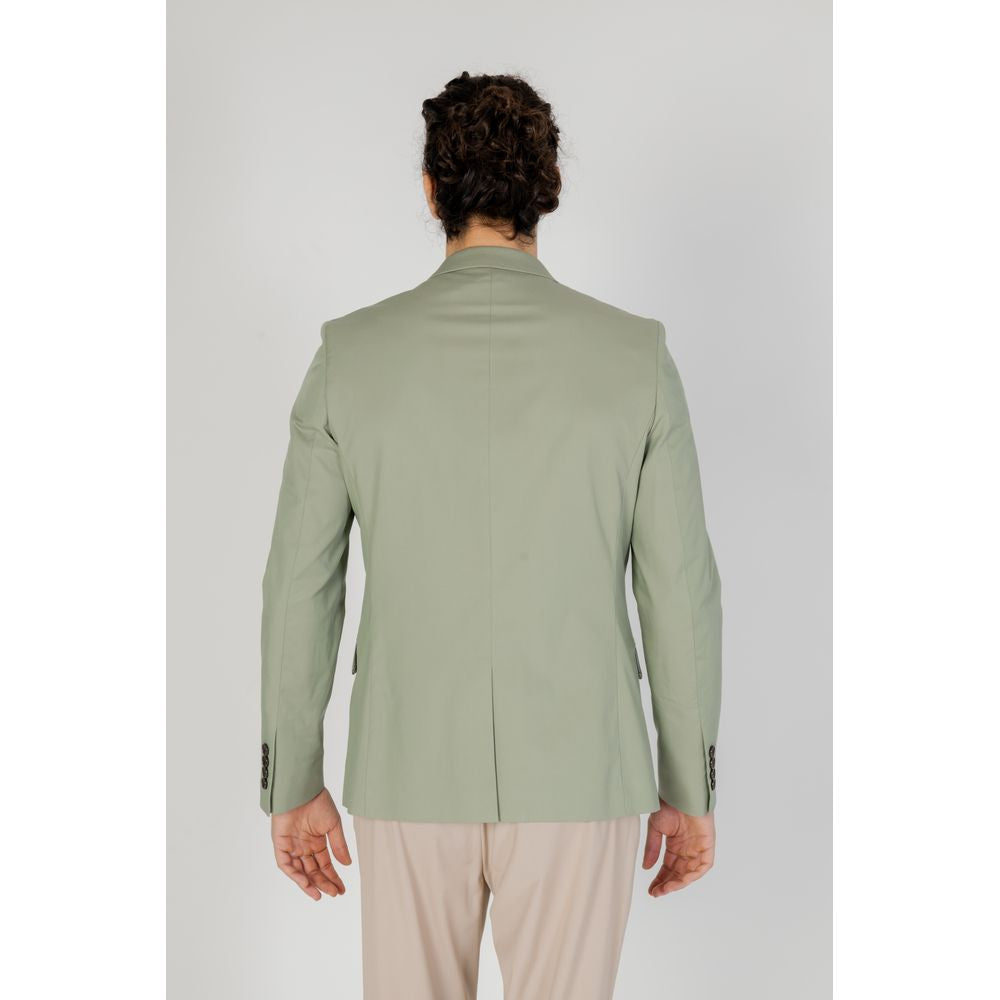 Antony Morato Green Cotton Suit for Timeless Elegance