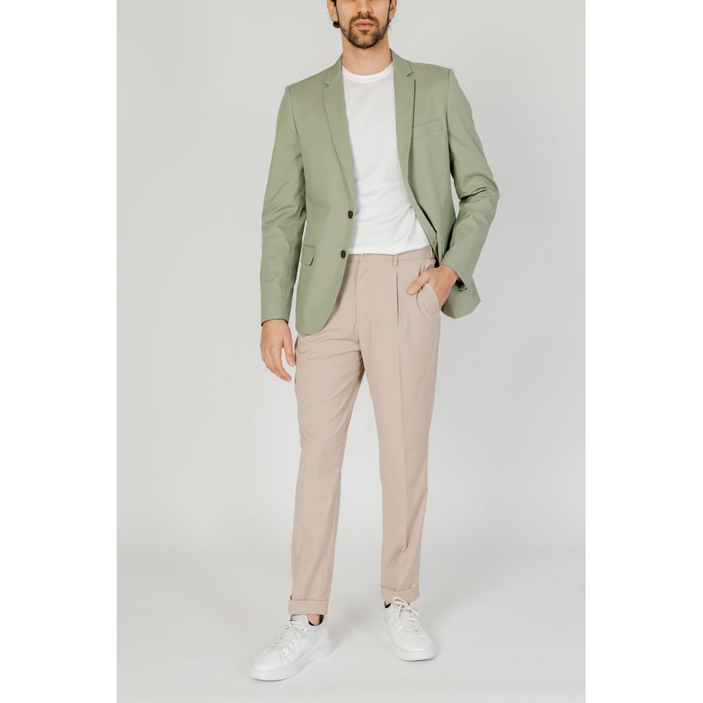 Antony Morato Green Cotton Suit for Timeless Elegance