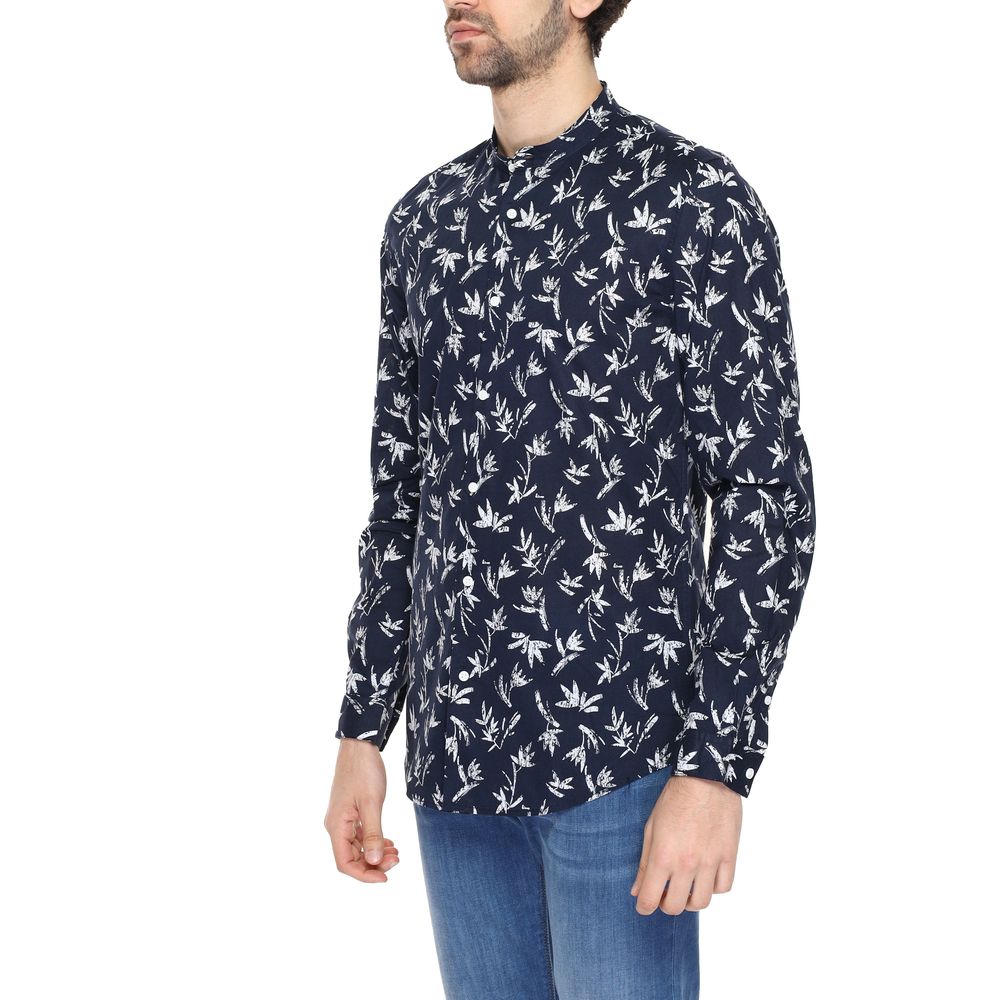 Antony Morato Blue Cotton Shirt for Effortless Elegance