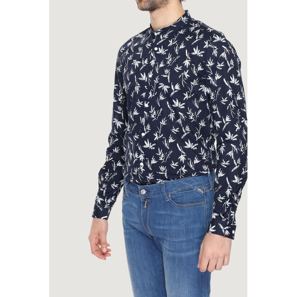 Antony Morato Blue Cotton Shirt for Effortless Elegance