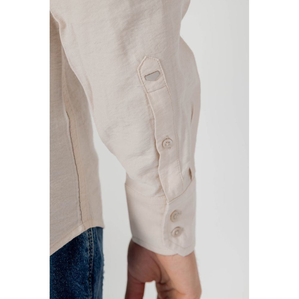 Antony Morato Beige Viscose Shirt for Elevated Style