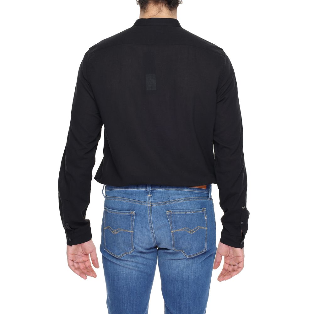 Antony Morato Black Cotton Shirt for Sophisticated Style