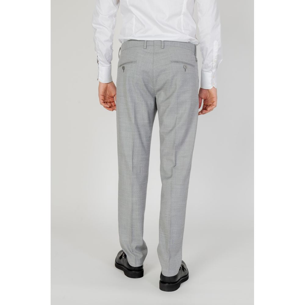 Antony Morato Gray Cotton Jeans & Pant for Effortless Elegance