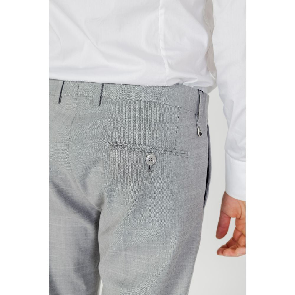 Antony Morato Gray Cotton Jeans & Pant for Effortless Elegance