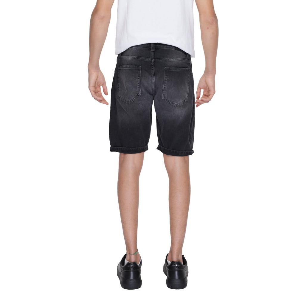 Antony Morato Black Cotton Short for Effortless Elegance