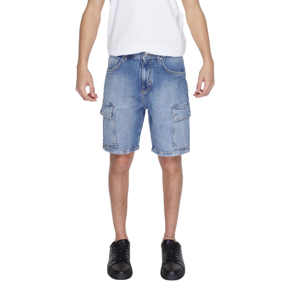 Antony Morato Blue Cotton Short for Elevated Summer Style