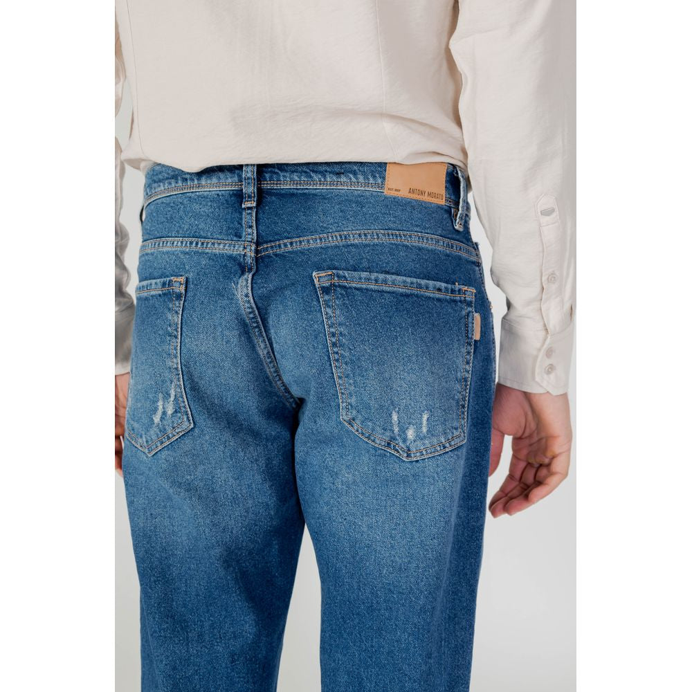 Antony Morato Blue Cotton Jeans for Effortless Elegance