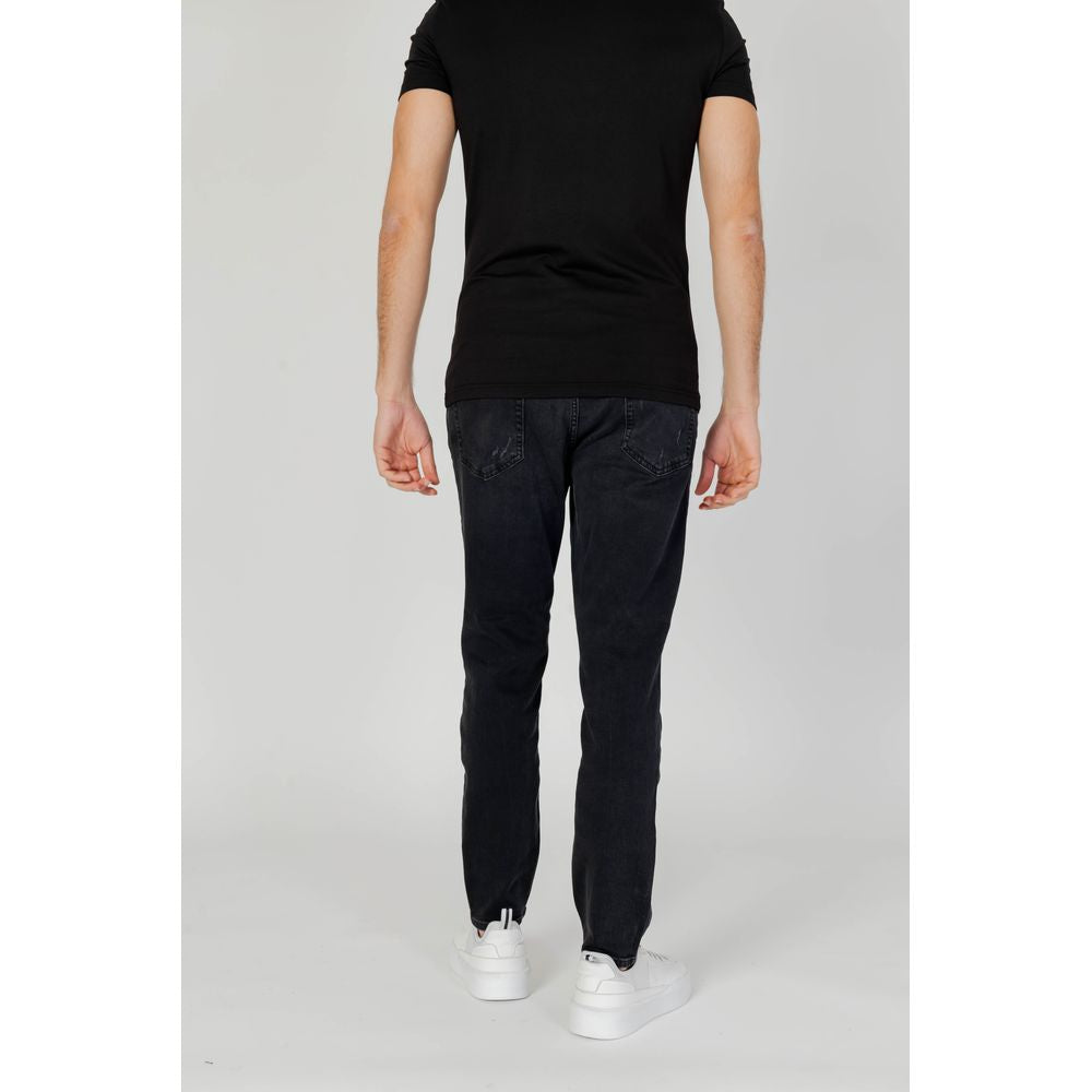 Antony Morato Black Cotton Jeans & Pant for Elevated Style