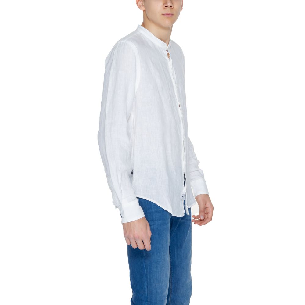 Blauer White Linen Shirt - Timeless Elegance Redefined