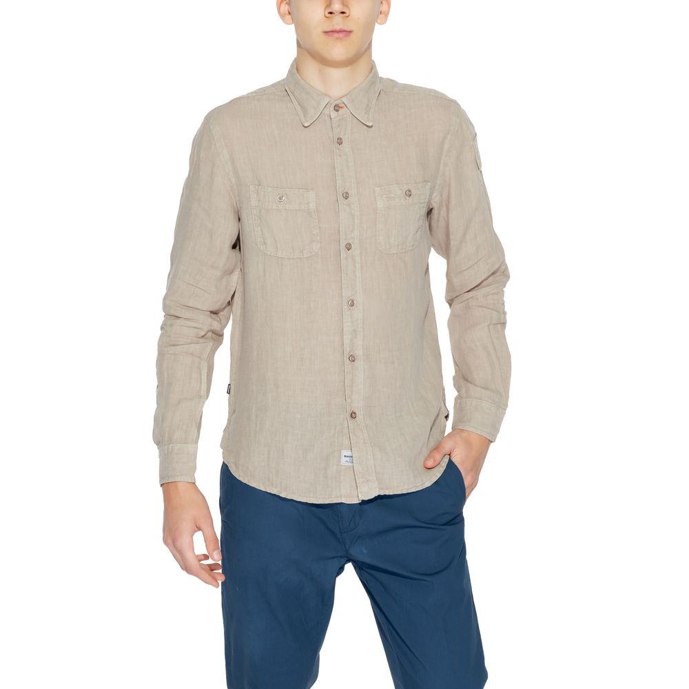 Blauer Beige Linen Shirt for Effortless Sophistication