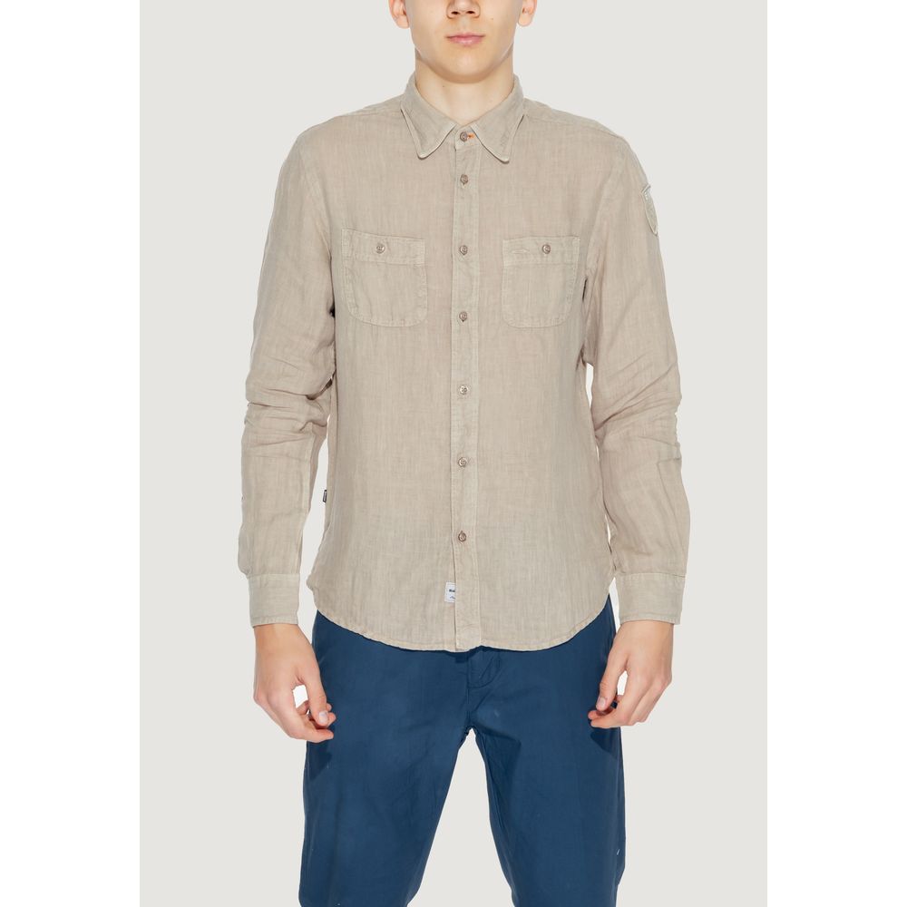 Blauer Beige Linen Shirt for Effortless Sophistication