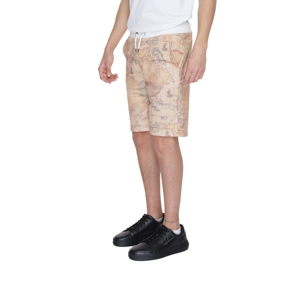 Alviero Martini Beige Cotton Short for Effortless Elegance