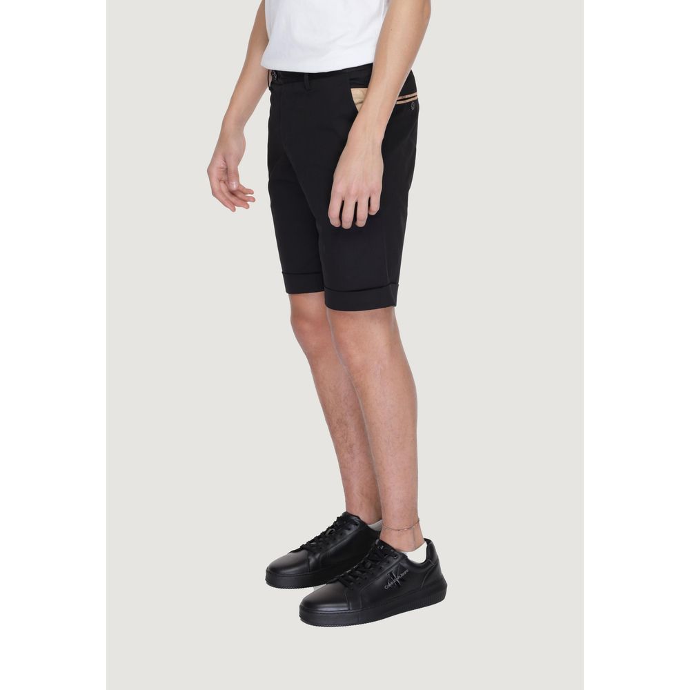 Alviero Martini Prima Classe Black Cotton Shorts