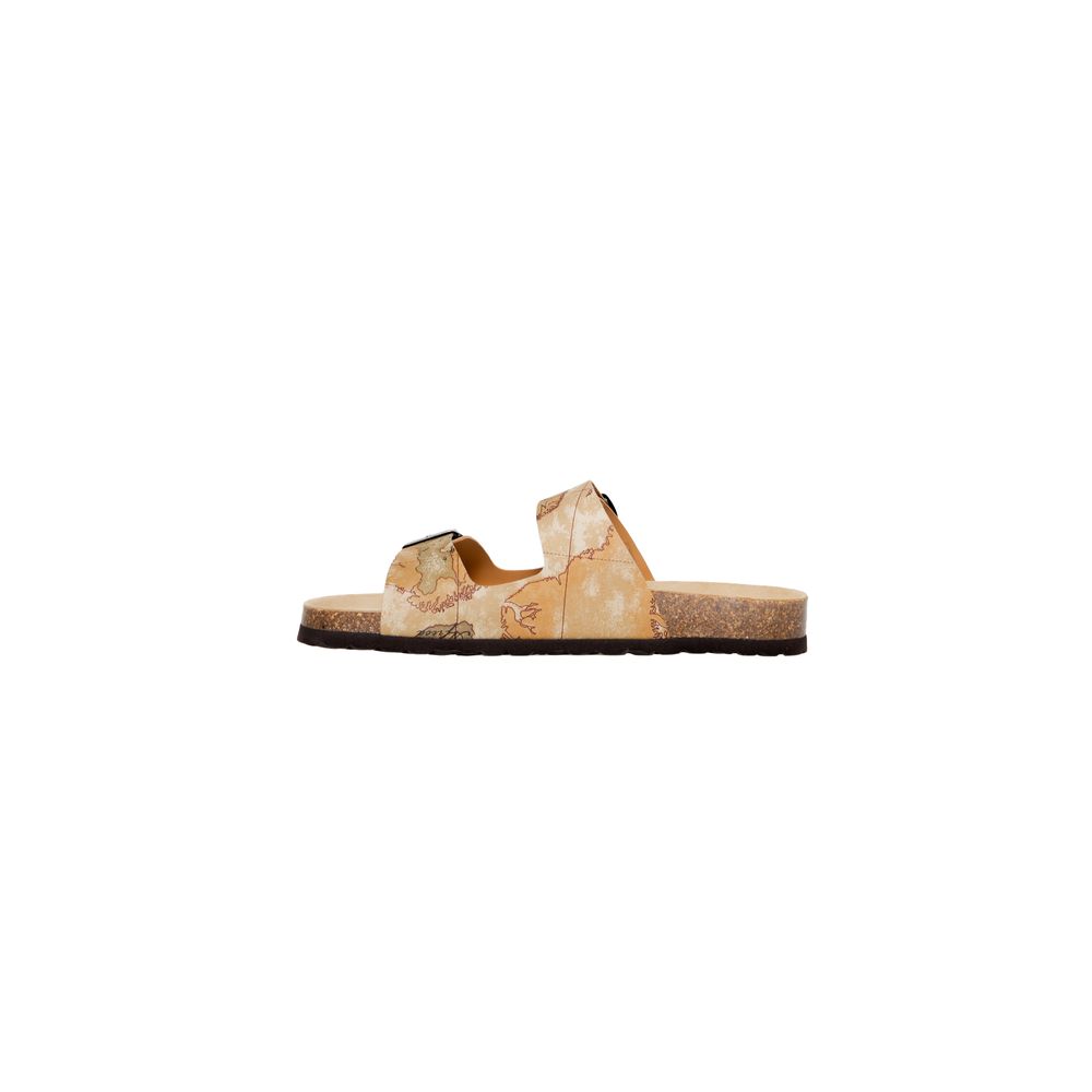 Alviero Martini Beige Textile Sandal Luxury Elegance