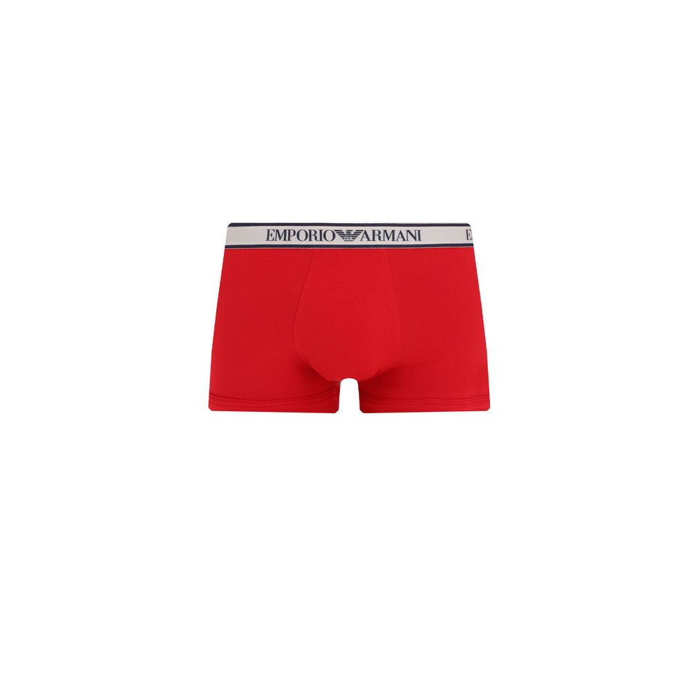 Emporio Armani Red Cotton Underwear Essentials