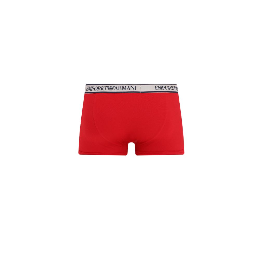 Emporio Armani Red Cotton Underwear Essentials