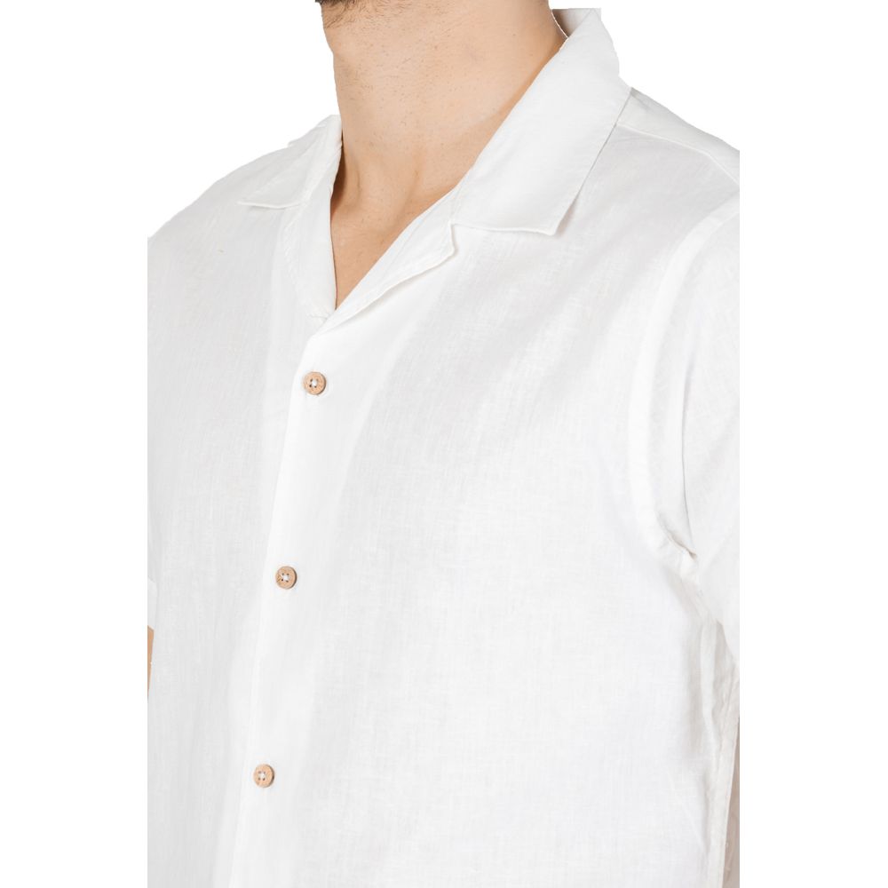 Hamaki-Ho White Linen Shirt for Effortless Elegance