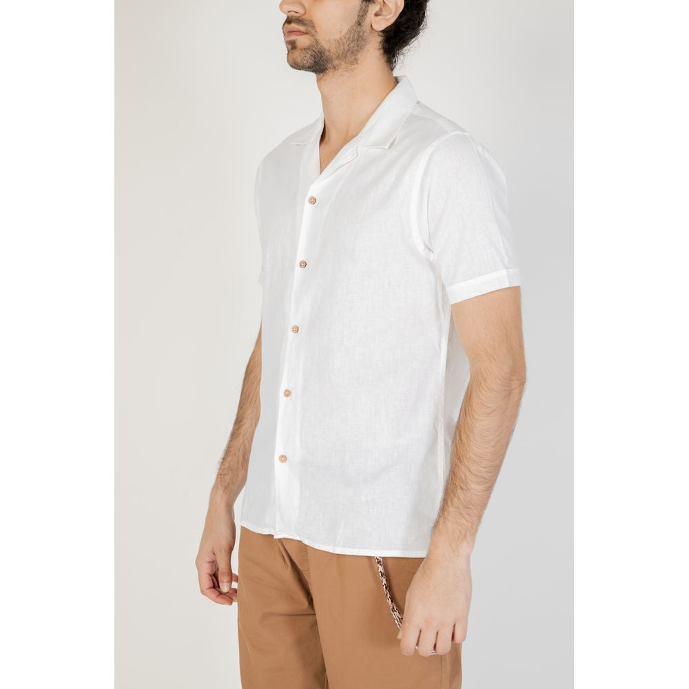 Hamaki-Ho White Linen Shirt for Effortless Elegance