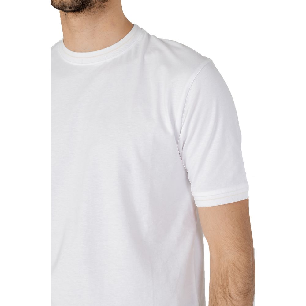 Hamaki-Ho White Cotton T-Shirt for Timeless Elegance
