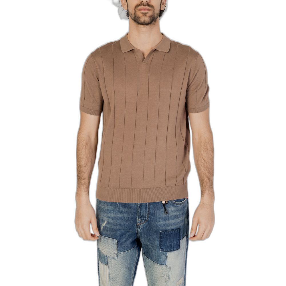 Hamaki-Ho Gray Cotton T-Shirt for Sophisticated Style