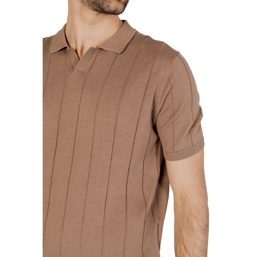 Hamaki-Ho Gray Cotton T-Shirt for Sophisticated Style