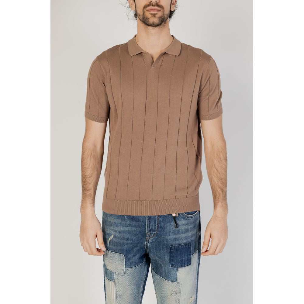 Hamaki-Ho Gray Cotton T-Shirt for Sophisticated Style