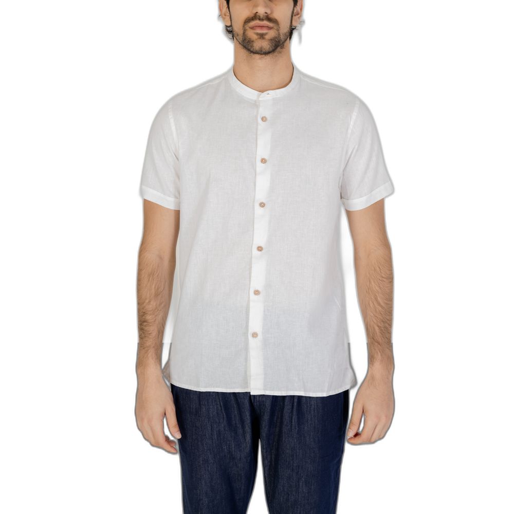 Hamaki-Ho White Linen Shirt for Effortless Elegance