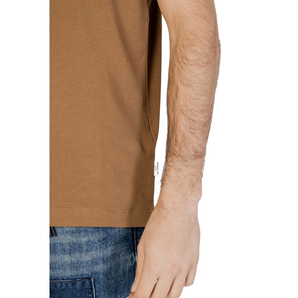 Hamaki-Ho Gray Cotton T-Shirt for Effortless Sophistication