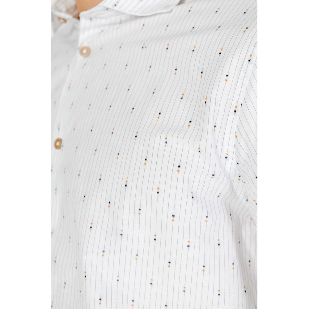 Hamaki-Ho White Cotton Shirt for Timeless Elegance