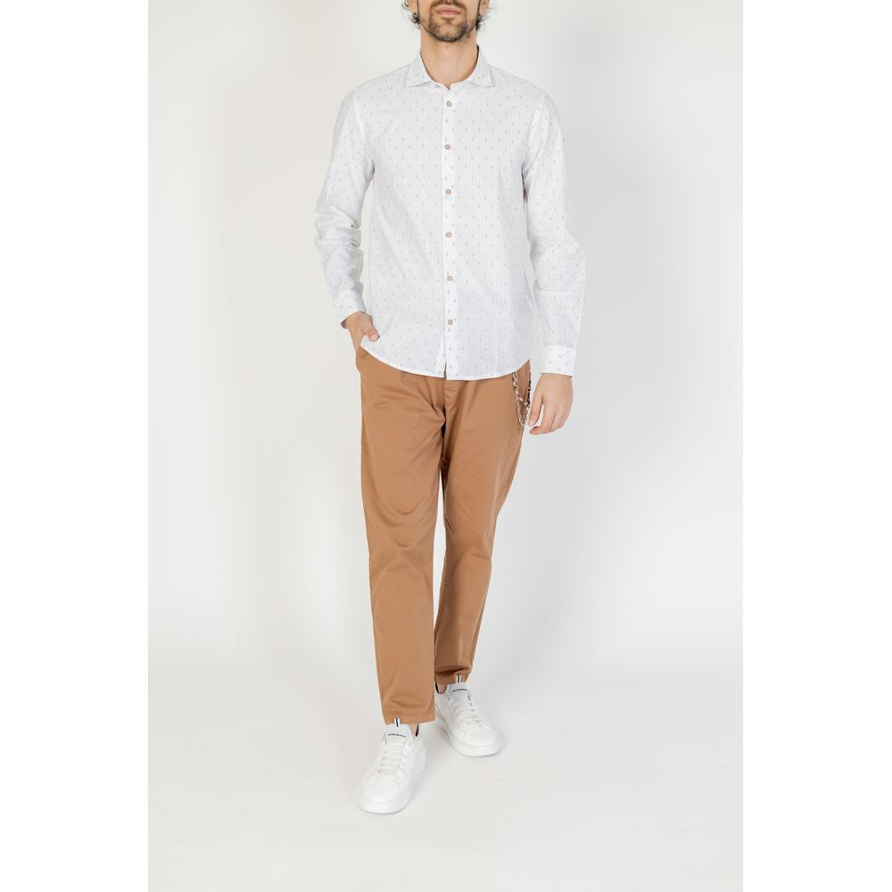 Hamaki-Ho White Cotton Shirt for Timeless Elegance