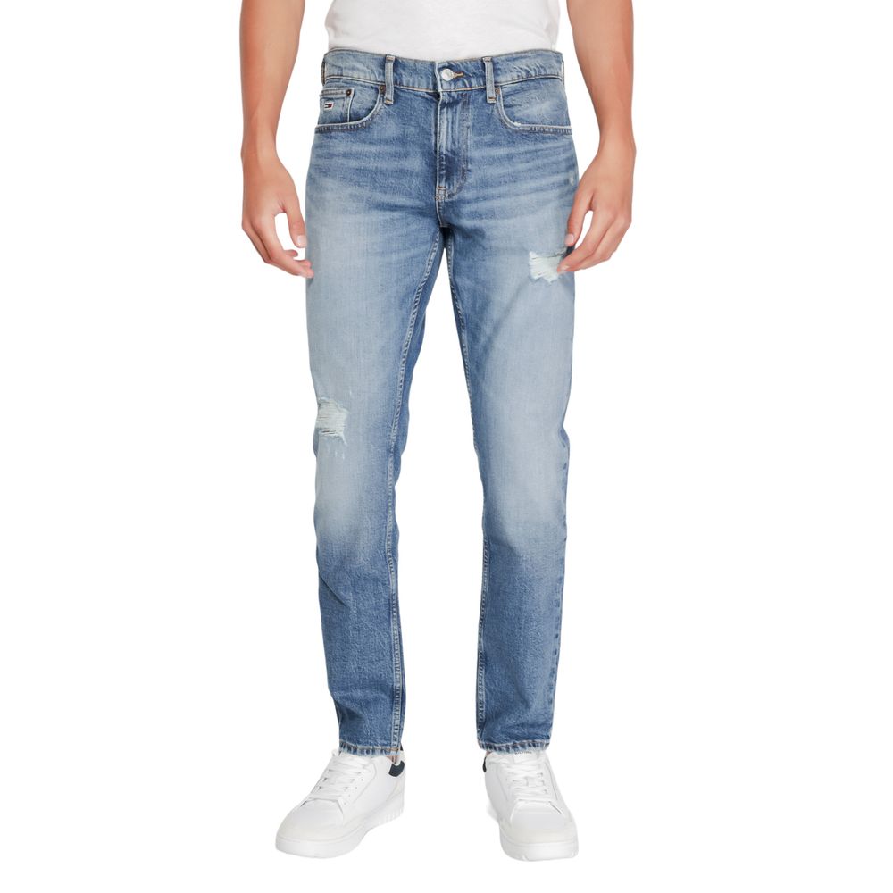 Tommy Hilfiger Blue Cotton Jeans & Pant Elegance