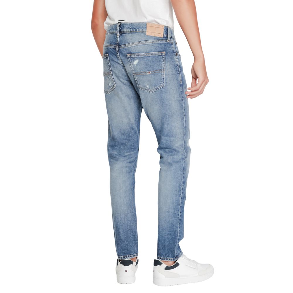 Tommy Hilfiger Blue Cotton Jeans & Pant Elegance