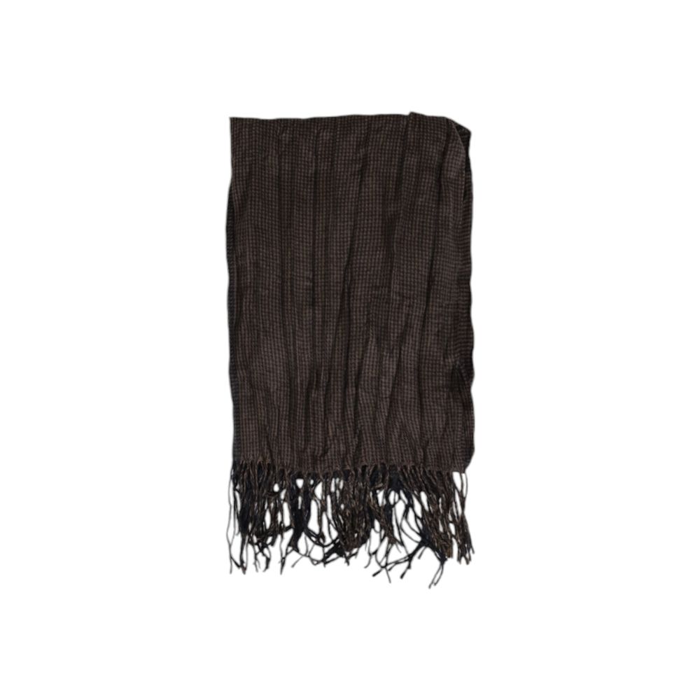 Antony Morato Brown Wool Scarf for Elevated Style