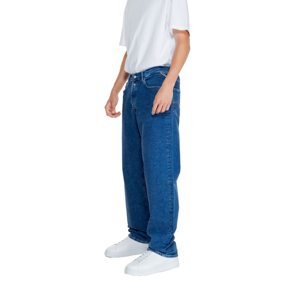 Replay Blue Cotton Jeans for Timeless Elegance