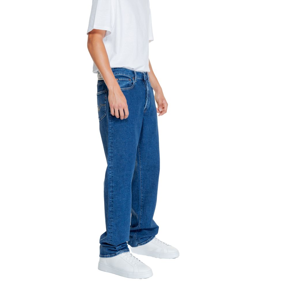 Replay Blue Cotton Jeans for Timeless Elegance