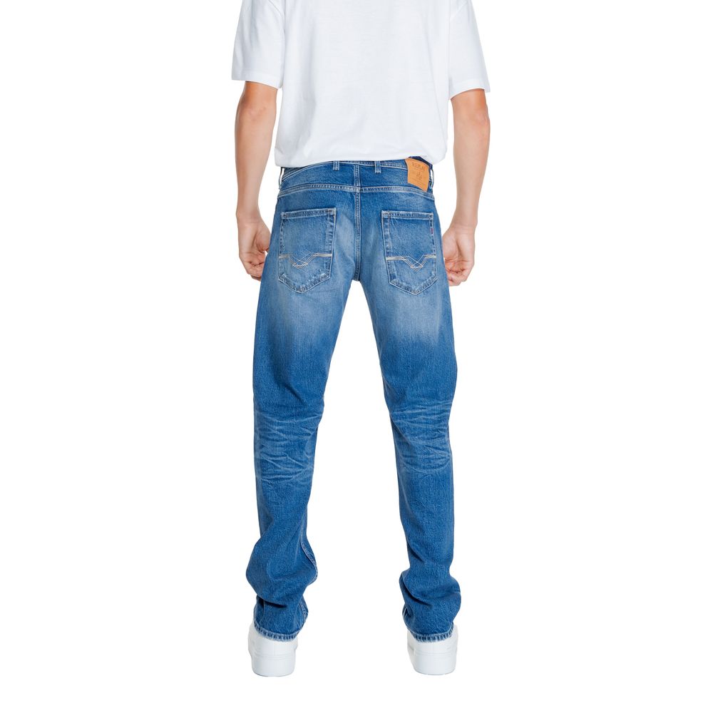 Replay Blue Cotton Jeans & Pant for Effortless Elegance