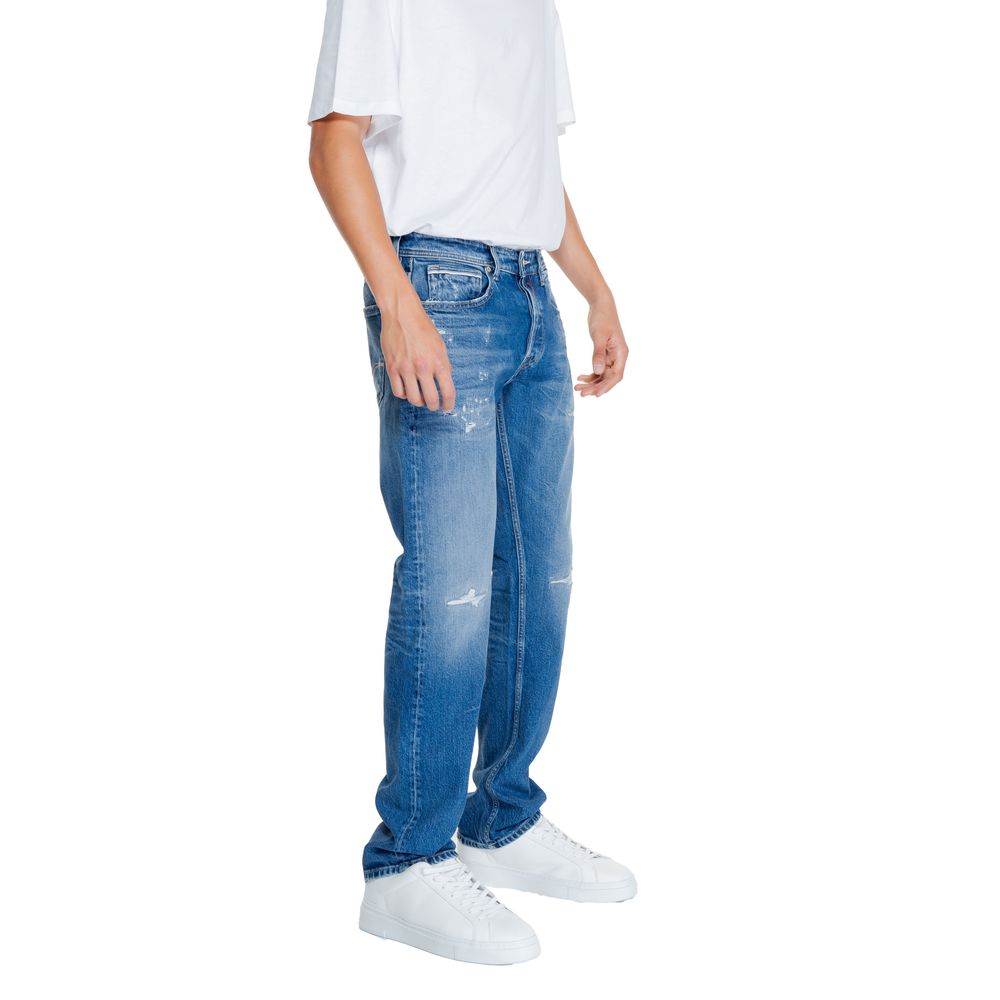 Replay Blue Cotton Jeans & Pant for Effortless Elegance