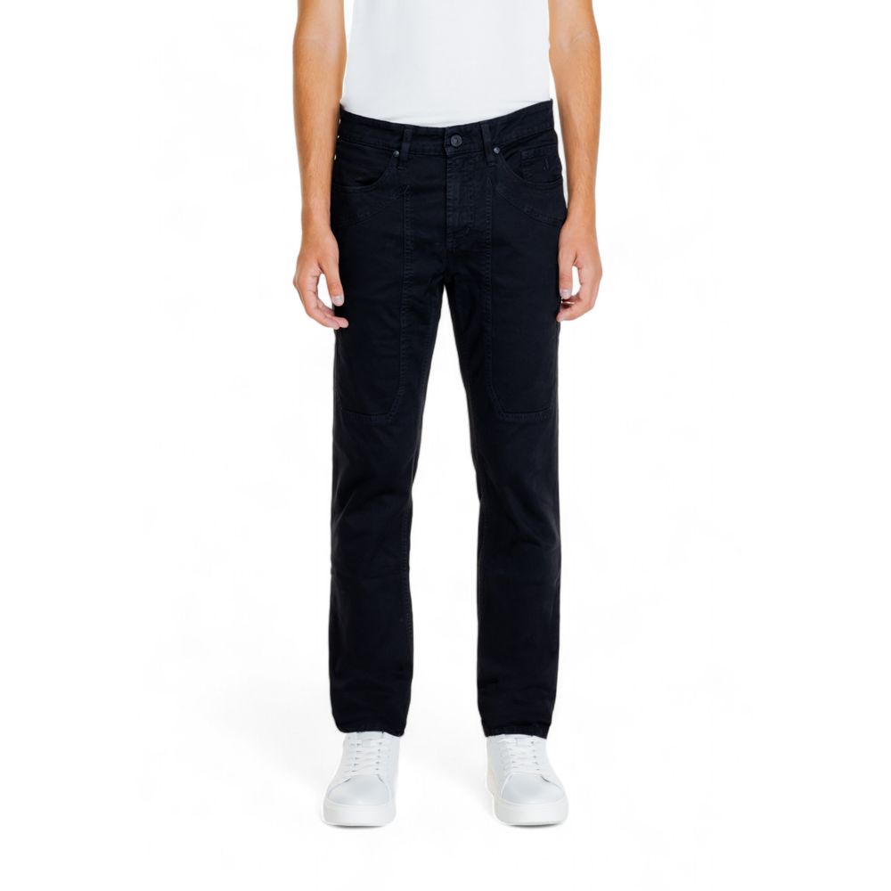 Jeckerson Black Cotton Jeans for Elevated Style