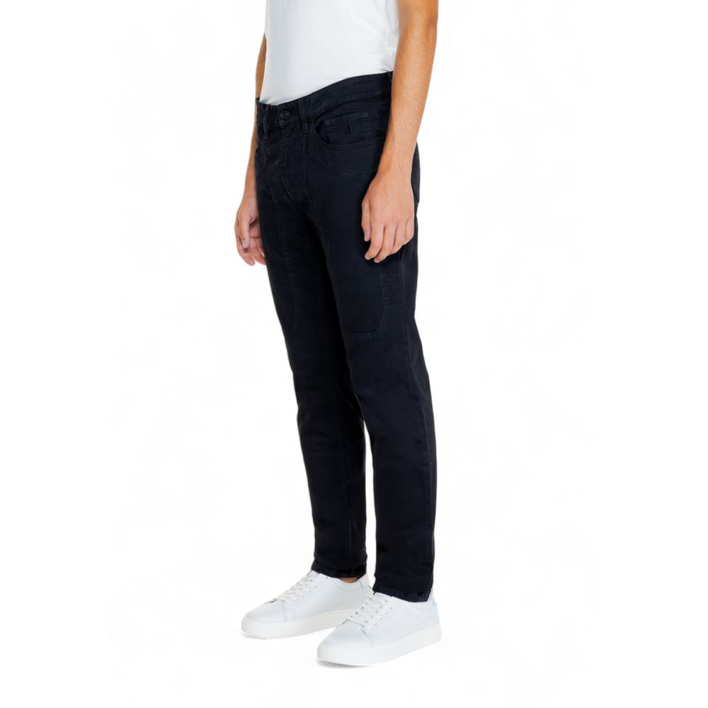 Jeckerson Black Cotton Jeans for Elevated Style