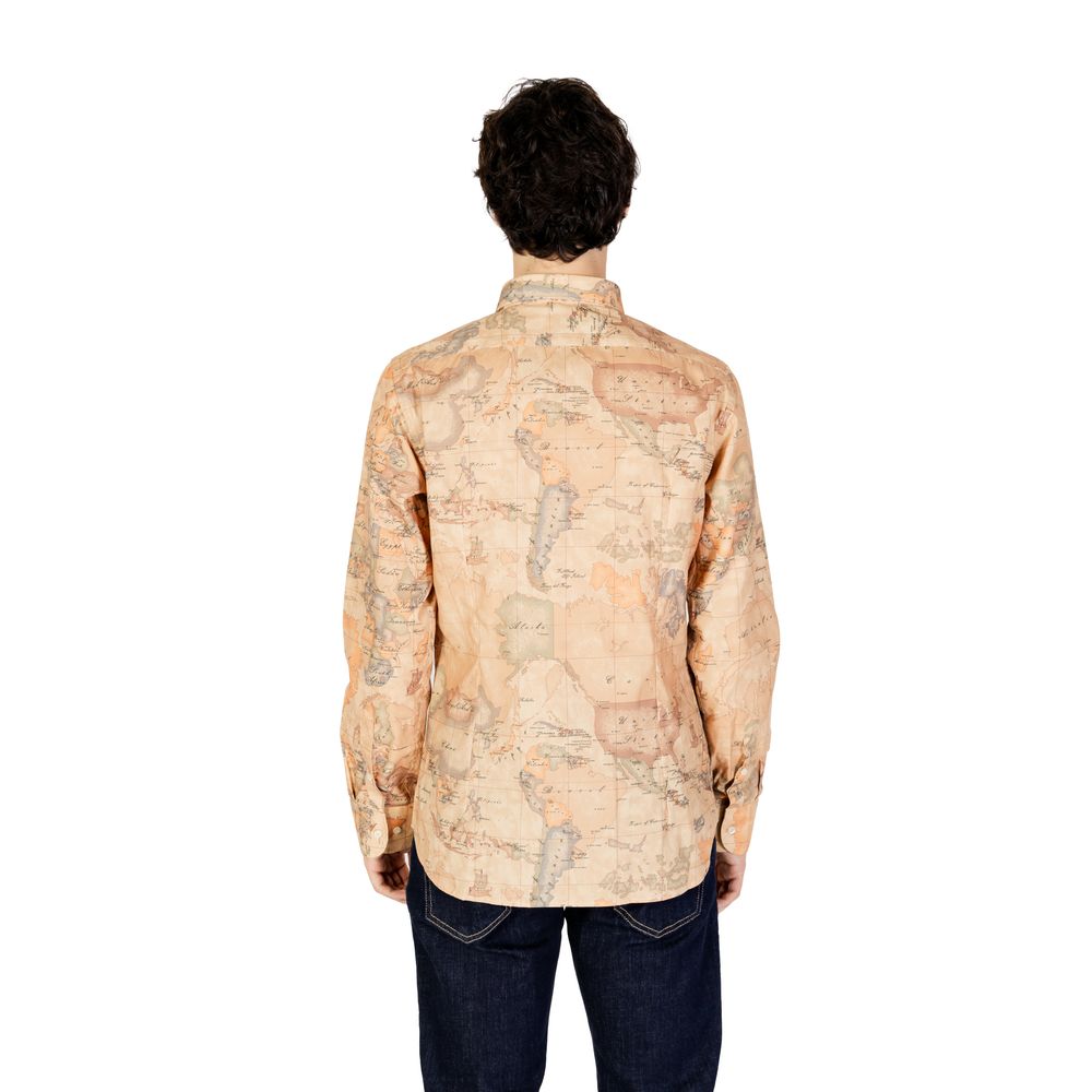 Alviero Martini Prima Classe Beige Cotton Shirt of Distinction
