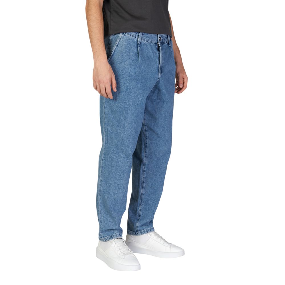 Jack Jones Blue Cotton Jeans for Effortless Elegance