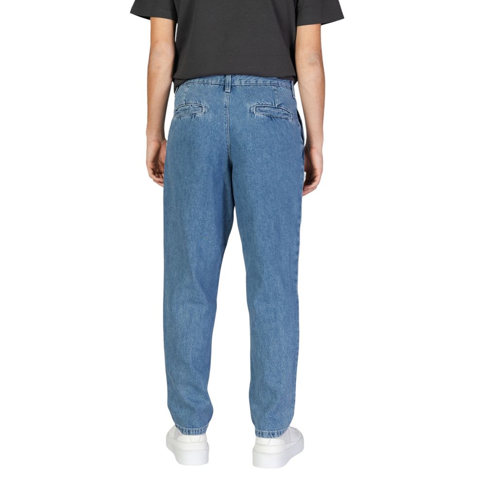 Jack Jones Blue Cotton Jeans for Effortless Elegance