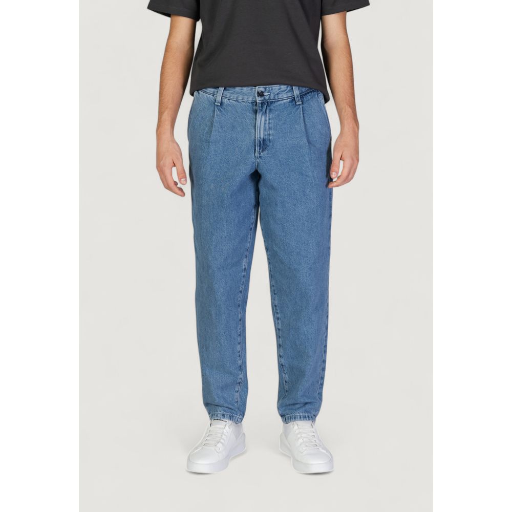 Jack Jones Blue Cotton Jeans for Effortless Elegance
