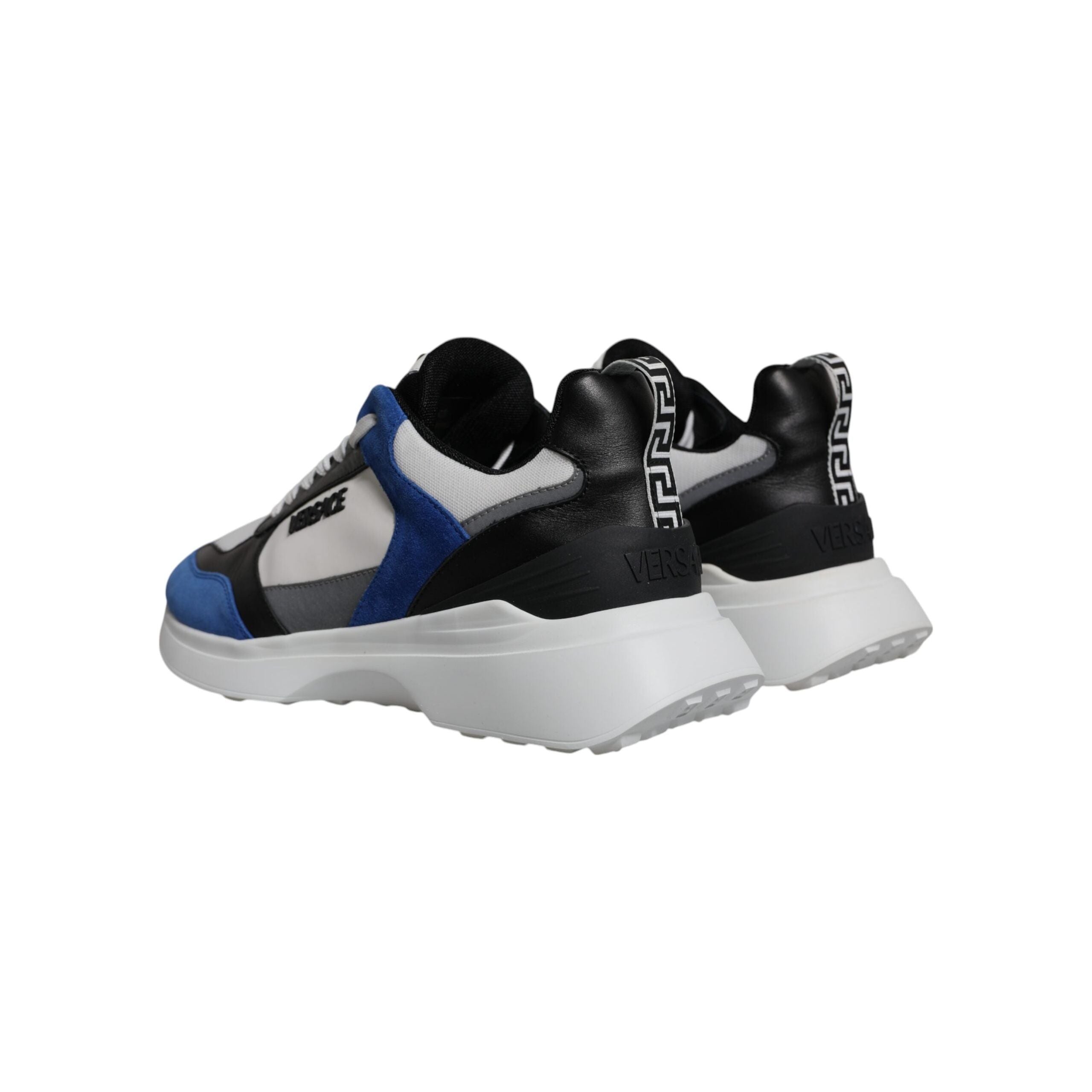 Versace Multicolor Canvas Quad Fabric Low Top Sneakers