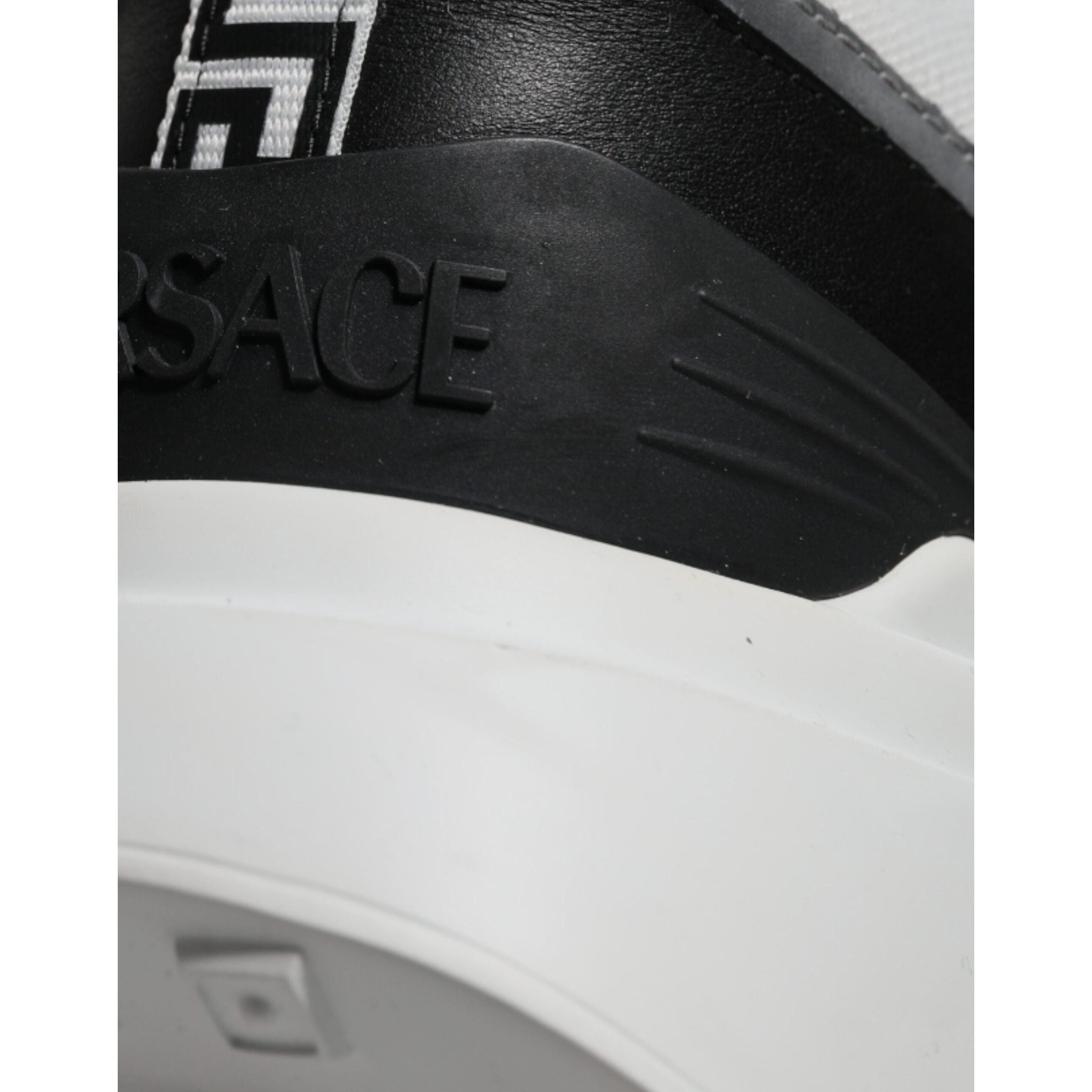 Versace Multicolor Canvas Quad Fabric Low Top Sneakers